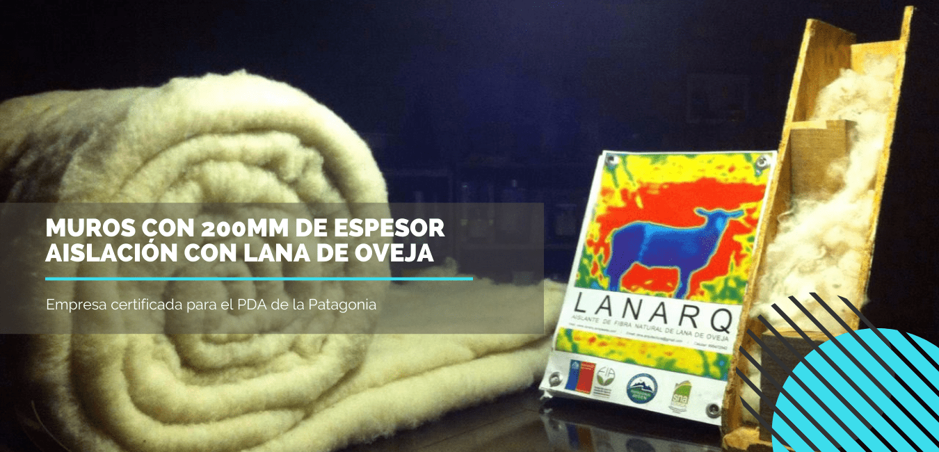 Aislación con lana de oveja de la patagonia